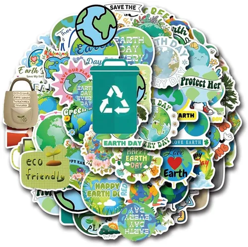 Miniatura 12 de Pegatinas de caza de tesoros con GPS 56 calcomanías de vinilo impermeables para botellas de agua, bicicleta, laptop, refrigerador, equipaje