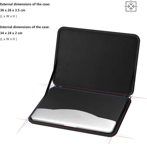Miniatura 2 de Smatree Funda rígida para laptop Lenovo Yoga 7i/7 2 en 1 Gen 10/9, para Yoga Pro 7 de 14 pulgadas, para ThinkPad P14s Gen 6/5, para HP Fortis