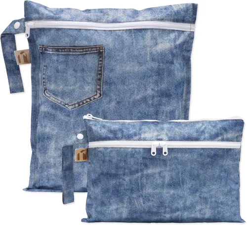 Miniatura 32 de Bolsa impermeable húmeda Bumkins y bolsas de mano húmedas secas para bebé, viaje, traje de baño, pañales de tela, piezas de bomba, piscina, ropa
