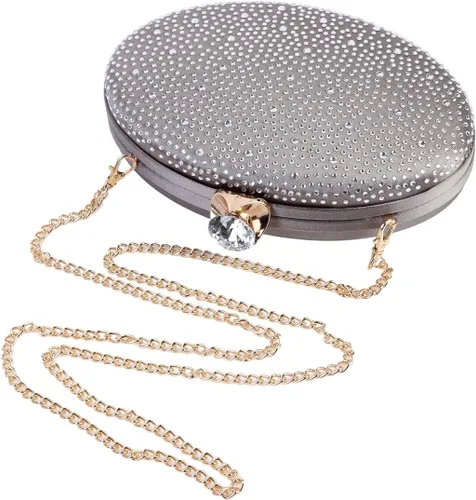 Miniatura 3 de Damara Womens Oval brillantes parte posterior suave Noche Bolsa