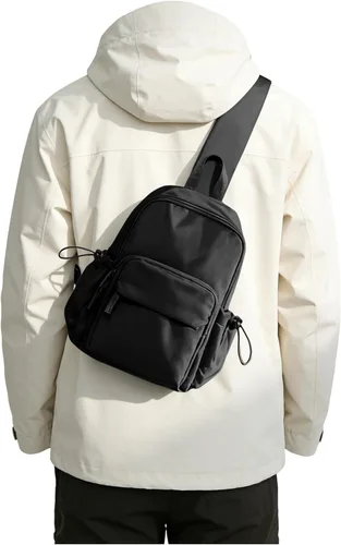 Miniatura 21 de SEAFEW Mochilas tipo bandolera tácticas, negro - pequeño, Mochilas Sling