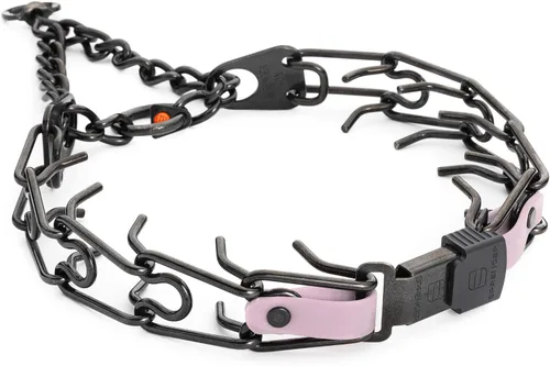 Miniatura 31 de Collar para Perro Herm Sprenger de Acero Inoxidable Negro con Hebilla de Liberación Rápida ClicLock y Inserción de Biothane Collar de Entrenamiento
