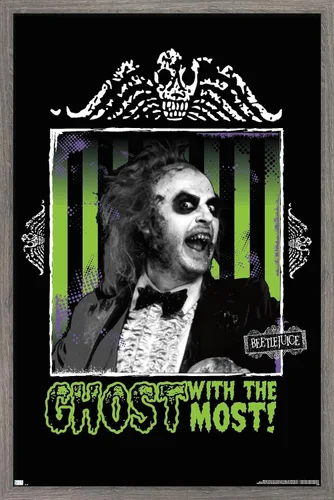 Miniatura 9 de Trends International Beetlejuice - Póster de fantasma con la mayoría de la pared, 34 pulgadas de largo x 22.4 W, paquete de póster y montaje prémium