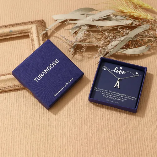 Miniatura 7 de S925 Sterling Silver Initial Necklaces for Women, Dainty Hypoallergenic Initial Necklace Letter Initial Pendant S925 Sterling Silver initial