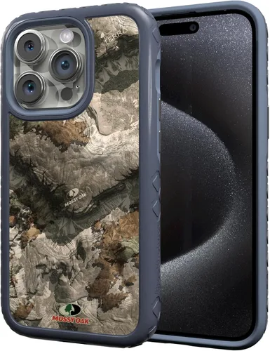 Miniatura 54 de cellhelmet Mossy Oak Agua Yellowfin Funda de doble capa en gris diseñada para iPhone 13 Mini a prueba de golpes y caídas, duradera, como se ve