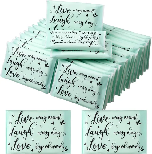 Miniatura 7 de Sinmoe Paquete de 60 pañuelos de viaje motivacionales para el rostro, lágrimas felices, 3 capas, mini pañuelos de bolsillo inspiradores, regalos