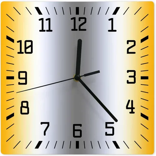 Miniatura 11 de Reloj de pared de madera blanco y negro degradado, silencioso, sin tictac, simple, abstracto, a rayas, estilo granja, cuadrado, funciona
