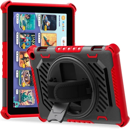 Miniatura 8 de ROISKIN Funda para tableta Amazon Kindle Fire HD 8 y HD 8 Plus de 12ª/10ª generación versión 2024/2022/2020 para niños con soporte giratorio de 360
