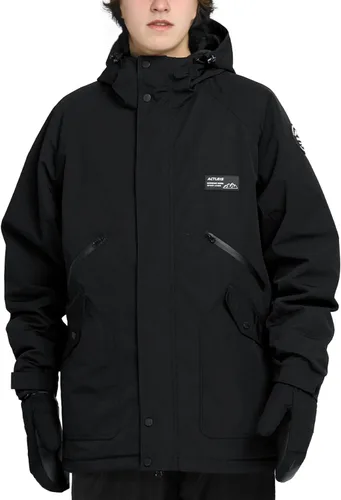 Miniatura 7 de Actleis - Chaqueta impermeable para hombre de snowboard, cálida, cortavientos, para invierno, con capucha