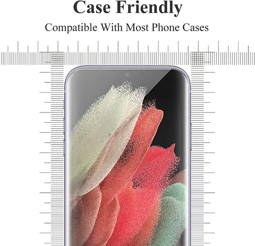 Miniatura 5 de AKABEILA Paquete de 3 protectores de pantalla para Samsung Galaxy S21 Ultra 5G Premium HD Película de vidrio templado de dureza 9H, compatible