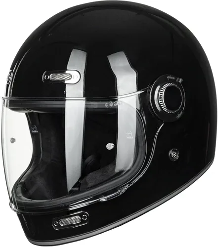 ILM - Casco integral de cara completa para motocicleta retro para adultos con visera, cascos vintage para cruceros, scooters, motonetas, compatible