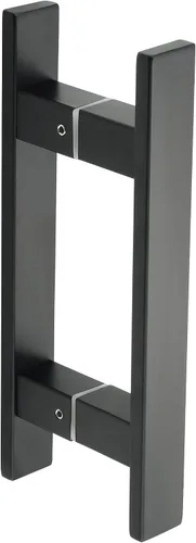 Miniatura 8 de Alise Manija de puerta de ducha, manija de puerta corrediza de vidrio de 16 pulgadas, manija trasera a trasera, compatible con vidrio de 1/8 a 3/5