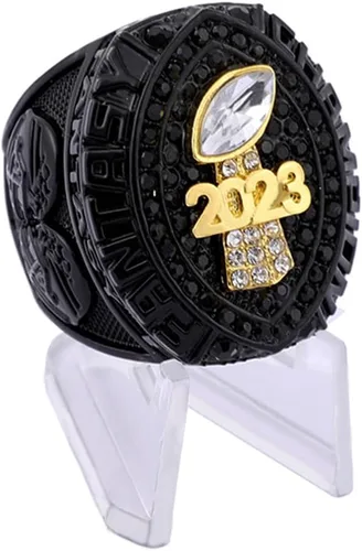 Miniatura 2 de Anillo de campeonato de fútbol de fantasía 2023 Premio de trofeo Deporte MVP Ganador Campeón Anillo