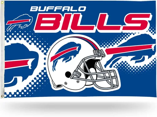 Miniatura 23 de NFL Rico Industries - Bandera estándar de 3 x 5 pies, de una cara, para interior o exterior, decoración del hogar