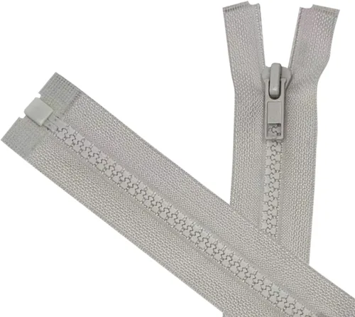 Miniatura 6 de ANPURZII 2 cremalleras separadoras #5 de 36 pulgadas para coser abrigos, cremalleras de plástico moldeado negro a granel (negro 36" 2 unidades)
