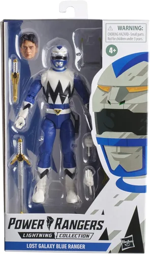 Miniatura 2 de Power Rangers Lightning Collection Lost Galaxy Blue Ranger - Figura de acción coleccionable de 6 pulgadas con accesorios