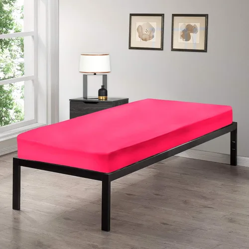Miniatura 14 de Gilbins Sábana bajera ajustable tamaño cuna de 30 x 75 pulgadas, hecha de algodón, perfecta para literas de campamento, caravanas, camas