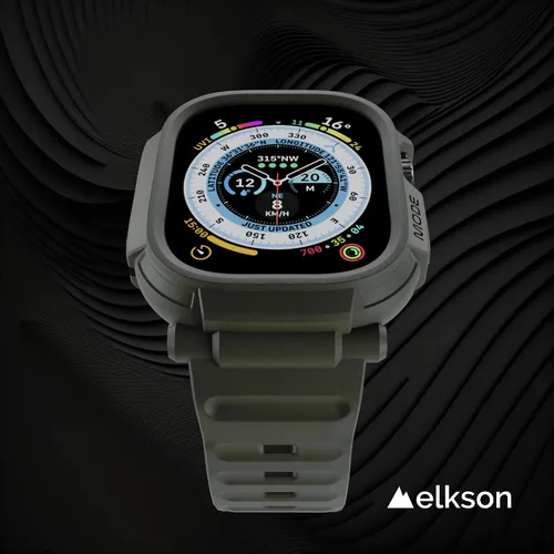 Miniatura 3 de elkson Quattro Pro Series - Funda resistente para Apple Watch Ultra 3, 2, 1 de 1.732 pulgadas, protector de pantalla de vidrio templado, resistente