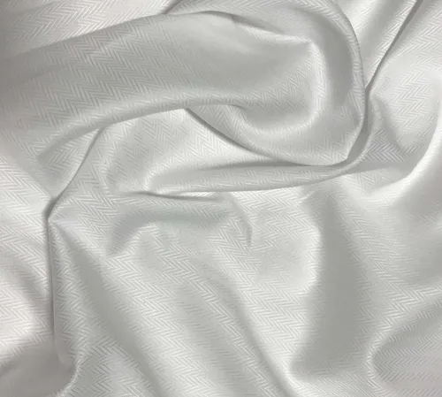 Miniatura 3 de Tela - Blanco Blanco Algodón Pima Inglés - Flechas Chevron