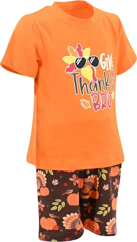 Miniatura 6 de Unique Baby Conjunto de ropa de Acción de Gracias para niños de 2 piezas