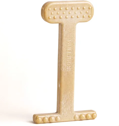 Miniatura 18 de Bullibone Juguete masticable de nailon para perros masticadores agresivos, hueso de higiene dental con sabor a tocino, juguetes duraderos