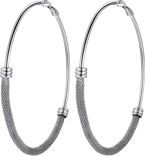 Aretes tipo arracadas de acero inoxidable para mujeres, minimalistas y elegantes, negros o chapados en oro real de 18 quilates, hipoalergénicos,