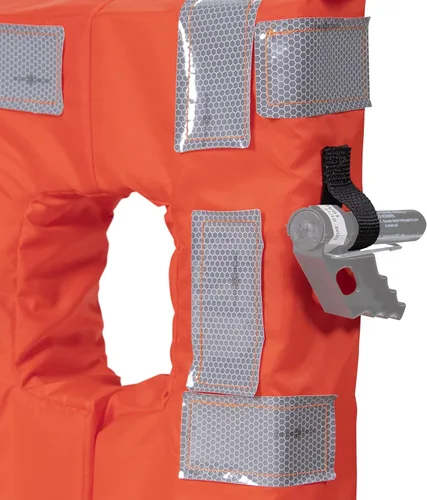Miniatura 4 de SEACHOICE Chaleco y chaqueta comercial tipo I para uso en alta mar, naranja fluorescente, paneles reflectantes, varios tamaños