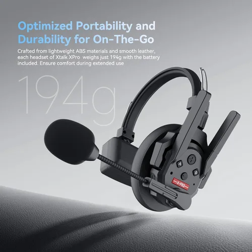 Miniatura 10 de SYNCO XTalk Pro2 XPro X2 - Sistema de comunicación de auriculares inalámbricos de 2,4 GHz, dispositivo maestro aleatorio, rango de operación