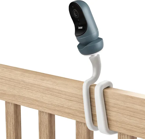 HOLACA Soporte giratorio flexible para Owlet Cam 2 y Owlet Cam Baby Monitor Soporte de cámara con agujero roscado de 1/4 y montaje ajustable de 360