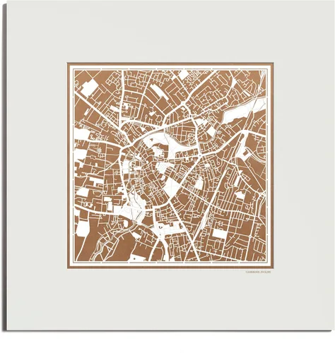Miniatura 81 de O3 Design Studio Mapa de corte de papel Madrid negro mate de 20 x 20 pulgadas
