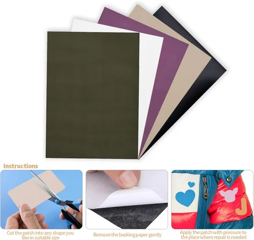 Miniatura 2 de 5 parches de reparación de nailon que no planchan autoadhesivos, impermeables, ligeros, para ropa, chaquetas, jeans, tienda de campaña