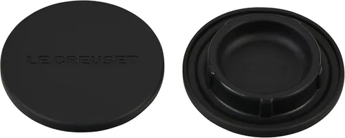 Le Creuset Tapones para molinos de silicona, 2 1/2 ", negro