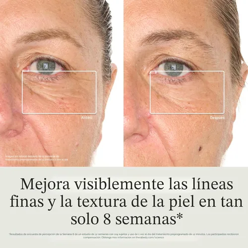 Miniatura 3 de TheraFace Therabody Mask Glo - Mascarilla LED inalámbrica para el cuidado de la piel con luz roja/azul/infrarroja y masaje relajante para el cuero