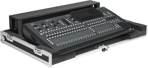 Miniatura 19 de Sound Town Estuche Mezclador ATA de Madera Contrachapada con Protección Interior de Espuma y Ruedas Integradas para Mezclador Digital Midas M32 Negro