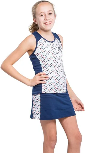 STC Girls Tennis Dresses and Golf Outfit Sleeveless Kids Athletic Sports Skirts with Shorts and Built in Pockets