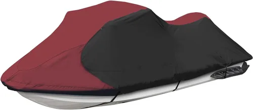Miniatura 8 de Trailerable PWC Jetski Watercraft Jet - Funda para esquís de hasta 3 plazas Borgoña/ Negro