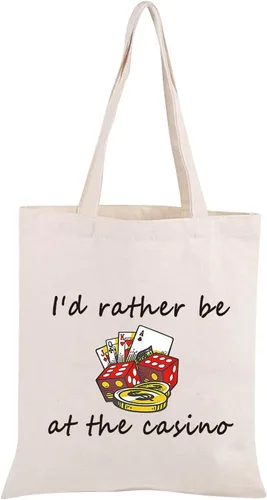 Miniatura 9 de JXGZSO Jugador Regalo I'd Rather Be At The Casino Bolsa de Maquillaje Bolsa de Dados de la Suerte Bolsa Casino Amante Regalo, Casino