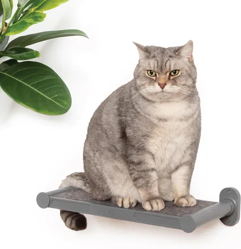 Miniatura 11 de SVD.PET Paquete de 2 escalones de pared para gatos, escaleras de escalada para gatos con almohadilla de fieltro reemplazable, estantes de escalada