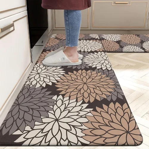 Miniatura 26 de HEBE Tapete de cocina acolchado, antifatiga, de 20 x 71 pulgadas, antideslizante, impermeable, ergonómico, cómodo para oficina, fregadero