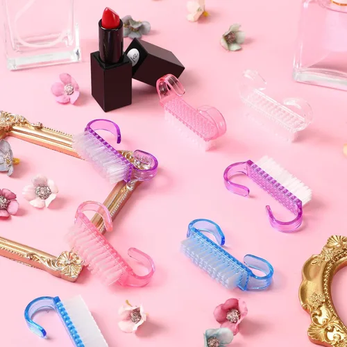 Miniatura 7 de Tanlade - 300 cepillos de uñas con mango a granel, pequeño cepillo de limpieza para uñas, fácil de usar, a granel para hombres y mujeres, pies