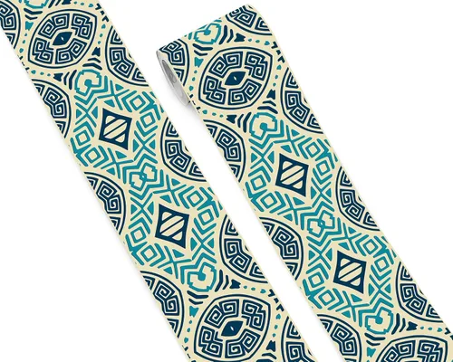 Miniatura 19 de FLFK Adhesivos de Azulejos de Borde de Pared Despegar y Pegar Papel Tapiz de Borde para Salpicadero de Cocina Baño Cuarto de Ducha, 4"x240