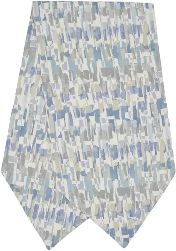 Miniatura 4 de Britto Clearwater - Juego de cuatro manteles individuales en forma de cuña con estampado azul y cargador central redondo