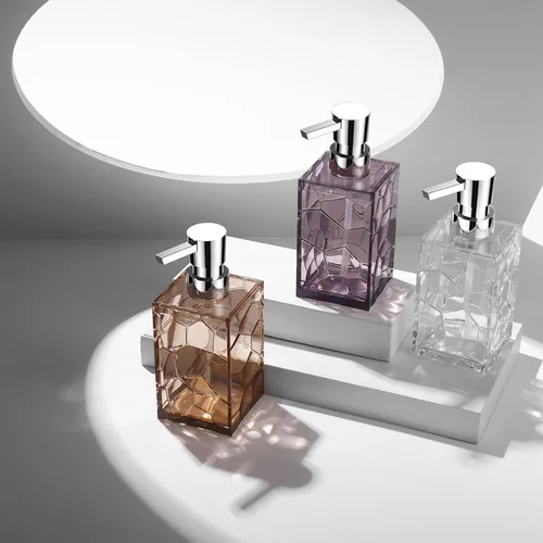 Miniatura 4 de Dispensador de jabón de manos, botellas de bomba de líquido de plástico acrílico transparente recargables dispensador de loción para decoración