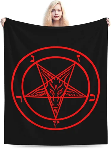 Miniatura 4 de Baphomet Satan Symbol - Manta térmica, ligera, súper suave y cálida para todas las estaciones, para sofás