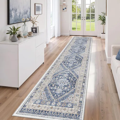 Miniatura 179 de zesthome Alfombra antideslizante para pasillos - Alfombra de pasillo 2x8 para dormitorio, alfombra lavable con respaldo de goma, alfombra suave