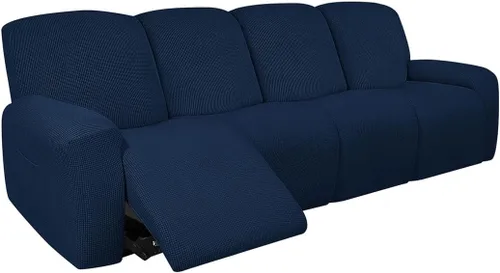 Miniatura 40 de vctops Fundas elásticas resistentes al agua, para sofá reclinable, suaves y lisas, con correa elástica antideslizante, protector de muebles