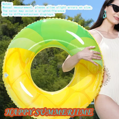 Miniatura 7 de Luau - Flotadores de piscina hawaianos - Tubos inflables para adultos, tubo inflable para piscina, anillo de natación para decoración de fiesta