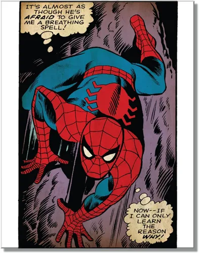 Desperate Enterprises Letrero de pared de Spider Man, decoración nostálgica de pared de metal vintage, fabricado en Estados Unidos Pared del Hombre