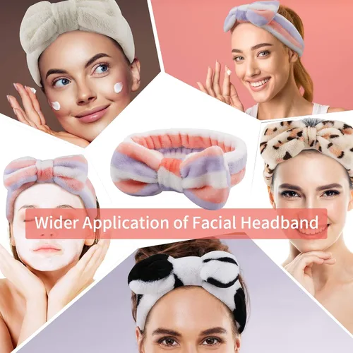 Miniatura 3 de Ondder Diademas de tela de rizo de spa, 6 unidades para el cuidado de la piel para lavado facial, eliminación de maquillaje y cuidado de la piel