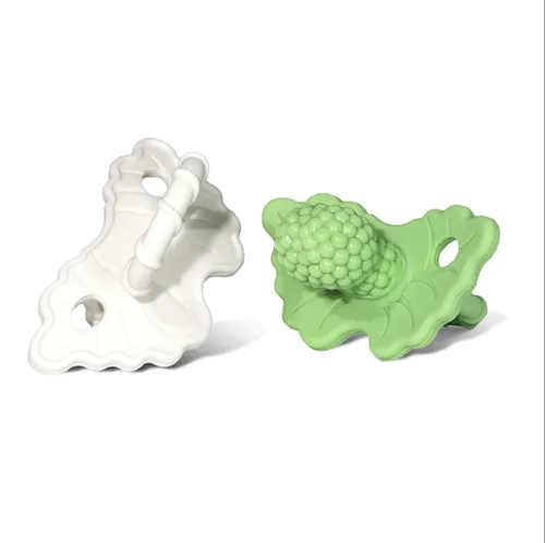 Miniatura 13 de RaZbaby RaZberry - Mordedor de silicona y chupete para alivio de la dentición en bebés, grado alimenticio, libre de BPA, diseño manos libres